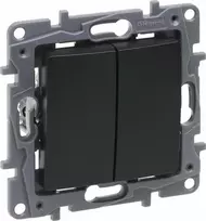 Legrand 762205 Niloe Selection žvakidės jungiklis 10AX antracitas 762205