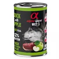 ALPHA SPIRIT WET konservas su antiena ir žaliais obuoliais 400g 6vnt