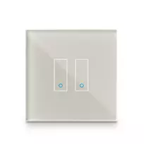 Iotty Smart Switch Faceplate 2-gang - rusvai gelsvas