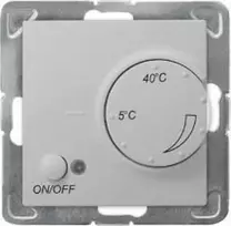 Ospel IMPRESJA Temperatūros reguliatorius /oro jutiklis/ sidabrinis RTP-1YN/m/18 - RTP-1YN/m/18