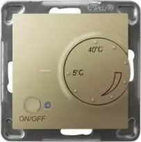 Ospel IMPRESJA Temperatūros reguliatorius /oro jutiklis/auksinis metalas RTP-1YN/m/28