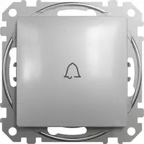 Schneider Electric Sedna Design Bell mygtukas Sidabro aliuminio SDD113131