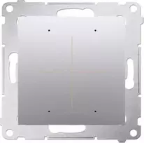 Kontakt-Simon Simon 54 GO Mygtuko valdiklis 30 veiksmų valdymui valdyti. išmaniuoju telefonu valdomas WiFi 230V (modulis) matinis sidabras DEK1W.01/43