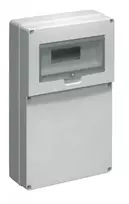 Elettrocanali Tuščios pastato skirstomieji įrenginiai 8 mod.4 lizdai be skylių pilka EC69003 - EC69003