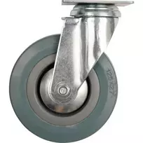 Bikuvalt Ratukas vežimėliui besisukantis guminis pilkas D100 45 kg 87363 Vorel