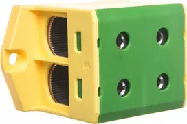 MOREK Geležinkelio jungtis su sriegiais AL / CU 25- 150mm2 TS35 1-track 4-open OTL150-2 gelsvai žalia MAA2150Y10 89738009 - MA2150Y10