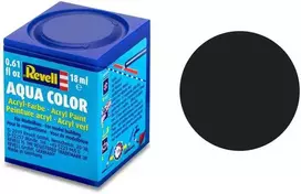 Revell Aqua Color juodi matiniai akriliniai dažai RAL 9011, 18 ml (36108)