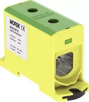 MOREK geležinkelio jungtis 35-240mm2 gelsvai žalia 2-skylė AL / CU TH35 1P MA1240Y10 Morek 3996
