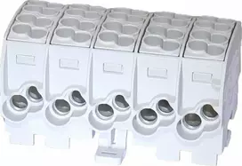 Simet Paskirstymo blokas - atšaka Al/Cu 80150 SIMBLOCK pilkas SCB 25-5X 81500002