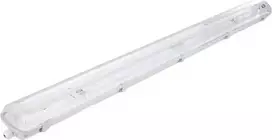 Volteno Hermetiškas šviestuvas LED lempoms 2x120cm Pilka IP65 ABS + PS 126.5x11.2x8.3cm VO0639