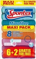 Su mikropluošto šluostės SPONTEX