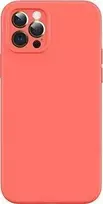 Dėklas USAMS CASE US-BH730 MAGNETIC MAGSAFE LIQUID SILICONE IPHONE 12 / 12 PRO Oranžinis