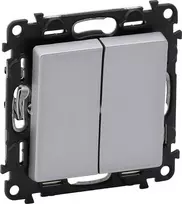 Legrand Žvakidės jungtis 10AX IP20 aliuminio VALENA LIFE (752305)
