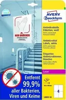 Avery Zweckform „Avery L8003-10“, balta, A4, poliesteris, lazerinis, permanentinis, stačiakampis