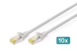 Digitus DK-1644-A-050-10 tinklo kabelis Pilka 5 m Cat6a S/FTP (S-STP)