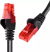 Spacetronik Kabelis RJ45 CAT 6 U/UTP AWG24 juoda 10m
