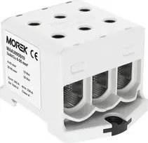 MOREK 6-95mm2 geležinkelio linija jungtis pilka 6 skylės AL / CU 1000V TH35 1P MA3095A10 Morek 4313