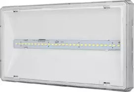 AWEX avarinis šviestuvas EXIT L IP65 ECO LED 3W 340lm 1h vienos paskirties baltas ETL/3W/ESE/PT/WH - ETL/3W/ESE/PT/WH