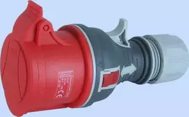 Elektromet Tiesus nešiojamasis lizdas TWIST GPP-32/4 raudonas 4P 32A 400V (921876)