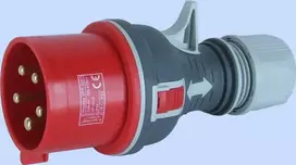 Elektromet Nešiojamas elektros kištukas tiesiai TWIST 32A 400V IP44 (922075)