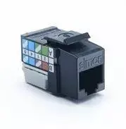 Kontakt Simon „Contact Simon“ CJ645U „Simon Connect“ kasetinis kompiuterio lizdas, viengubas RJ45 cat.6 neekranuotas, juodas CJ645U UTP
