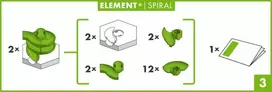 Ravensburger GraviTrax Spiral Rinkinys papildomas 22424