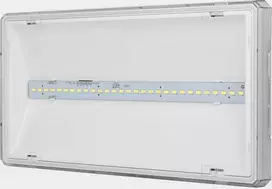 AWEX avarinis šviestuvas EXIT L IP65 LED 6W 850lm 1h vienos paskirties AT baltas ETL/6W/BSE/AT/WH