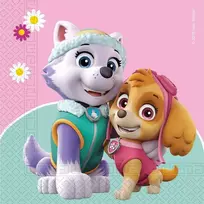 Globos Europe Bv PROCOS Paw Patrol Skye ir Everest gimtadienio servetėlės - 33 cm - 20 vnt. Universalios