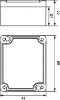 Elektro-Plast STRONG Hermetikos dėžutė n / t 89x74x41mm IP67 PHP -54 pilka (62.54)