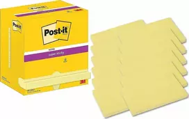 Lipnūs lapeliai 3M Post-it® Super Sticky 76mmx127mm 12vnt. po 90 lapelių, geltonos spalvos