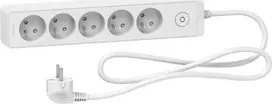 Schneider Electric Odace apsaugos nuo viršįtampių maitinimo juosta 5 lizdai 1,5 m balti (ST9351W)