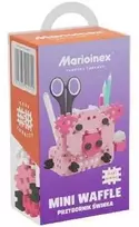 Marioinex Mini Waffle 300 lankstūs konstruktoriaus kaladėlės vaikams nuo 2 metų, skatina kūrybiškumą, spalvotos