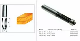 Ps Trading CONDOR TIESUS MEDIENOS PJAUSTYTUVAS Fi8 x 19mm KOTAS 8mm SU GUOLIU