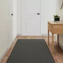 Kilimas-takelis, antracito spalvos, 80x250cm, sizalio imitacija