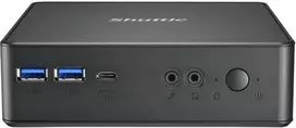 Shuttle NC40U5 Barebone 0.84L dydžio asmeninis kompiuteris, juodas, i5-1235U, Intel SoC