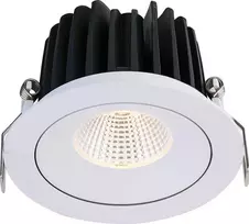 Lubinis šviestuvas FULL Dimeriuojamas Įleidžiamas reguliuojamas LED šviestuvas NOBLE R1038, 15W, 3000K, 24°, garantija 10 metų