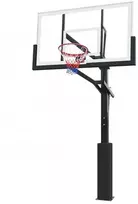 Įbetonuojamas krepšinio stovas Bilaro Fremont 180x105cm, 12mm grūdintas stiklas