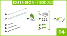 Ravensburger Konstruktorius GraviTrax: Priedų rinkinys Extension Bridges