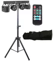LIGHT4ME T-BAR LED DERBY PAR apšvietimo komplektas