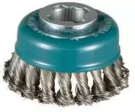 Makita Vielinė šlifavimo taurė, sukta viela, 0.5mm, Ø 80 mm, X-LOCK D-73330
