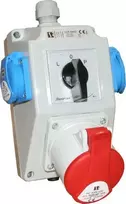 Spamel montavimo rinkinys su 16A 3P+N+PE 2x2P+P lizdu (ZI04R221)
