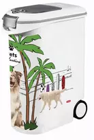 Keter CURVER MAISTO SAUSO ĖDALO DĖŽĖ 20KG PetLife 54l