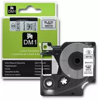 QOLTEC 50752 Tape for DYMO D1 53713/ 53718 / 24mm x 7m / Baltas/Juodas print