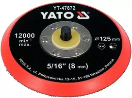 YATO DISKAS / POLIRAVIMO PLOKŠTELĖ SU VELCRO 125mm 5/16"