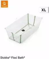 Stokke Flexi Bath - X-Large sulankstoma kūdikio vonelė | Skaidri žalia