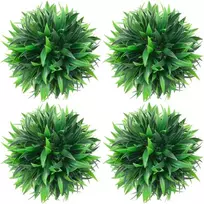 Dirbtiniai buksmedžio krūmai, 4vnt., 15cm, rutulio formos