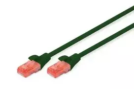 DIGITUS UTP LAN kabelis, patch 6 cat, 0,25m, žalias, 2xRJ45, DK-1617-0025/G
