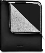 Woolnut Leather Folio apsauginis dėklas iPad Pro 13 ir Air, juodas