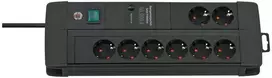 Brennenstuhl Premium-Line DUO ÜSS 8fach juodas 60kA/o.Filter 3m H05VV-F3G1,5 *DE*