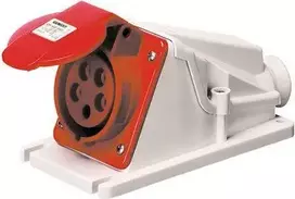 Gewiss Fiksuotas lizdas raudonas 16A 400V IP44 (GW62482)